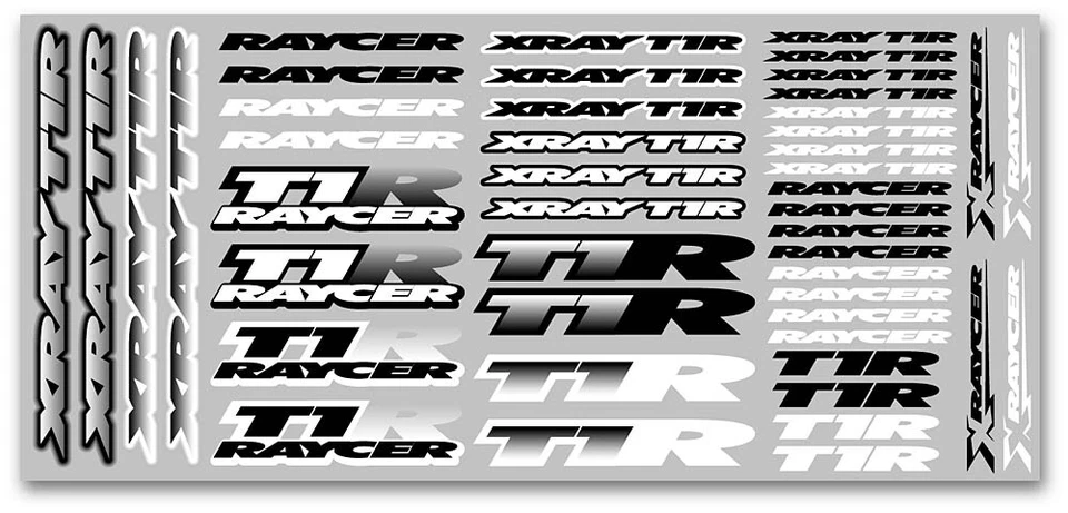 XRAY T1r Sticker For Body White XRA397330  - Bild 1 von 1