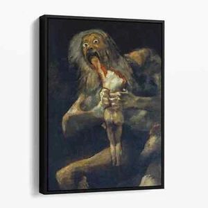 Saturn Devouring His Son by Francisco Goya Canvas Print Wall Art - Picture 1 of 7