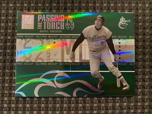 2005 Donruss Elite BROOKS ROBINSON / SCOTT ROLEN 'Passing the Torch' Green /125