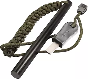 1/2 x 6 Inch Survival Flint Steel Fire Starter Rod Kit with Striker-Pro Striker - Picture 1 of 12