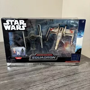 STAR WARS Micro Galaxy Squadron X-WING TIE FIGHTER Evasive Action Battle Confezione da 2! - Foto 1 di 14