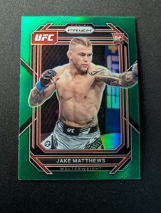 JAKE MATTHEWS RC 2023 Panini Prizm Green Prizms UFC #109