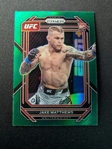 JAKE MATTHEWS RC 2023 Panini Prizm Green Prizms UFC #109 - Picture 1 of 2