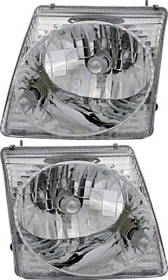 Juego de faros halógenos para Ford Explorer 2001-2003 lado conductor y pasajero Foto 1 de 4