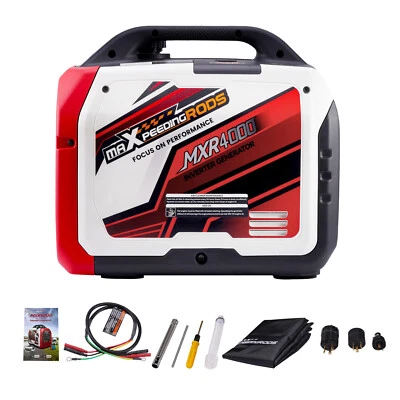 4000 Watt Gas Portable Inverter Generator VFT Digital Display w/ Bluetooth RV - Image 1 of 4