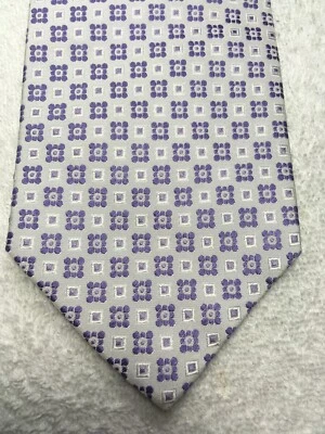 CORBATA CAMPIA MODA HOMBRE MORADO Y BLANCO 3,75 X 59 Foto 1 de 4