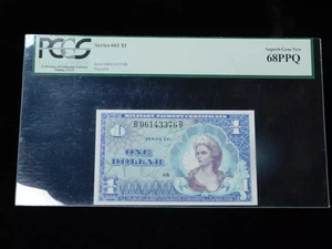 Military Payment Certificate - One Dollar - Series 661 - PCGS 68PPQ - Picture 1 of 4