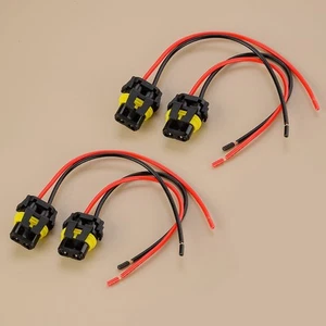 2x Wire Pigtail Female 9012 HIR2 Headlight Bulb Plug Connector Harness B3 - Picture 1 of 9