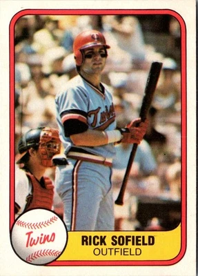 1981 Fleer Rick Sofield #563 Minnesota Twins Baseball Card - Image 1 of 2