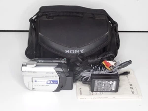 Sony DCR-DVD108 HandyCam Mini DVD Camcorder For Parts/Repair w/ Charger Battery - Picture 1 of 11