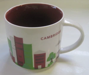 Starbucks- Cambridge You Are Here Collection 14 oz Ceramic Coffee Mug Cup 2013 - Picture 1 of 7