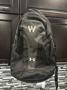 Under Armour Unisex UA Hustle 5.0 Team Rucksack - Schwarz Logo - Bild 1 von 6