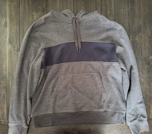 Men’s Amazon Essentials Hooded Sweatshirt Charcoal/ Navy Blue Size XL - Foto 1 di 3