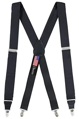  Suspensórios 100% seda para homens smoking vestido com clipe preto cesta design de tecido - Imagem 1 de 4