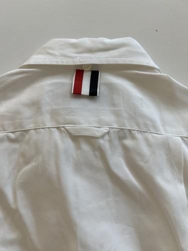 Camicia Thom Browne ragazzo RWB orlo 4