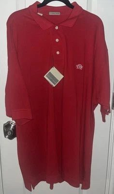 Cutter & Buck Mens Shirt Golf Red XXXL Red Short Sleeve Polo NEW - Image 1 of 4