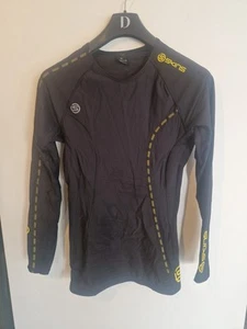 Skins Base Layer Size Xl Black Yellow Vgc Long Sleeved - Picture 1 of 6