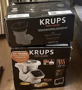 Küchenmaschine KRUPS " PREP & COOK " HP 503 mit Dampfaufsatz + Zubehör Top - Bild 1 von 17