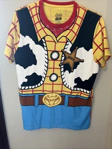 Woody Toy Story Graphic Men Short Sleeve Shirt Size Med-Lg - Picture 1 of 3