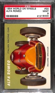 1954 World on Wheels #30 ALFA ROMEO RACING CAR PSA 9 Mint 21218400 - Picture 1 of 2