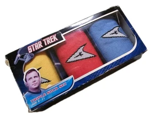 Juego de Calcetines STAR TREK X3 Serie Original Para Hombre Talla Uk 8-11 Kirk Spock Scotty - Imagen 1 de 7
