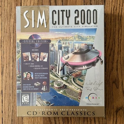 SIM CITY 2000- Special Edition- SEALED!!- CD Rom Classics Big Box - Image 1 of 4