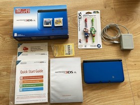 Nintendo 3DS XL With Charger - Manual - Stylus and 2 games - Tested Works