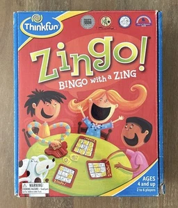 Zingo! Bingo with a Zing Kids Game by Thinkfun Matching Word & Image - Complete - Picture 1 of 23