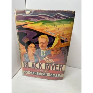 Black River by Carleton Beals - HCDJ 1934 J.B. Lippincott Co. Oil Texas Mexico - Picture 1 of 5