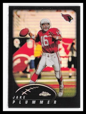 2002 Topps Chrome Black Refractors #2 Jake Plummer #/599 Arizona Cardinals - Image 1 of 2