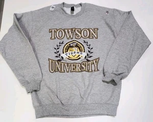 Unisex Gr. M Towson University Tigers grau gilden Sweatshirt sportlicher Pullover - Bild 1 von 10