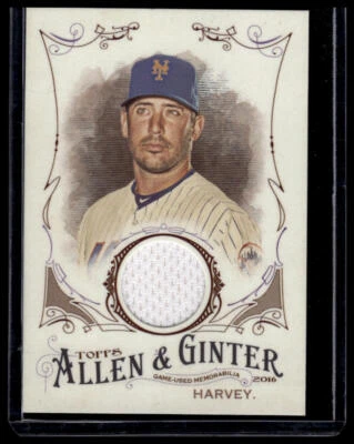 2016 Topps Allen & Ginter #FSRB-MH Matt Harvey Reliquia Tamaño Completo Diseño B Foto 1 de 2