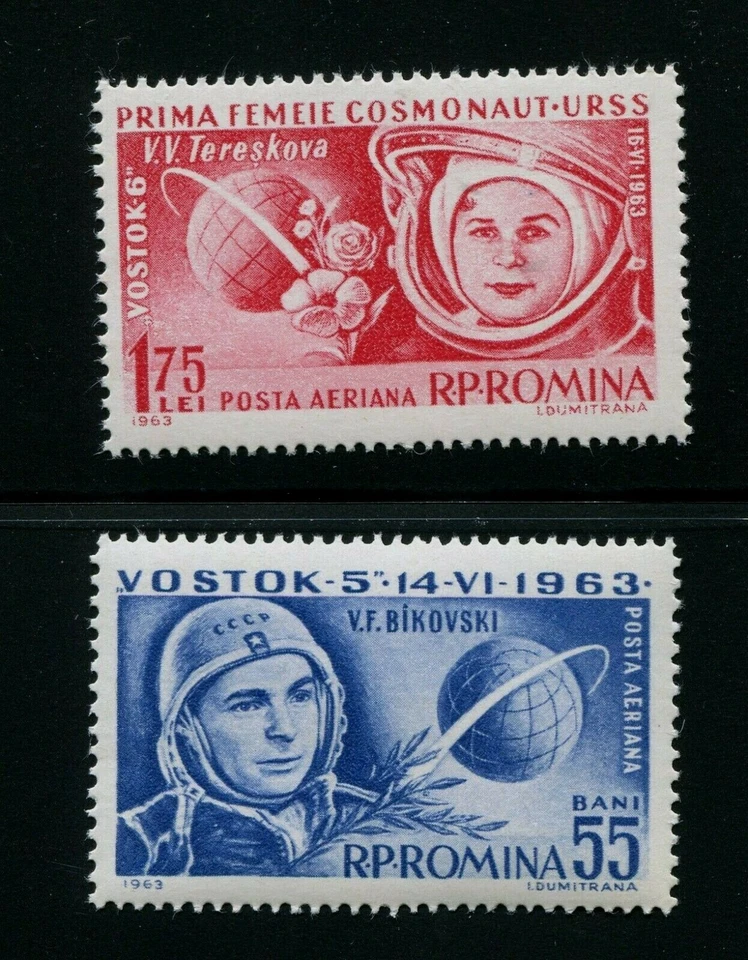 SELLOS RUMANIA SCOTT# C142-C143 MNH ESPACIO TÓPICO Foto 1 de 1