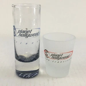 Planet Hollywood Atlanta & San Francisco 2 Souvenir Shot Glasses - Picture 1 of 5