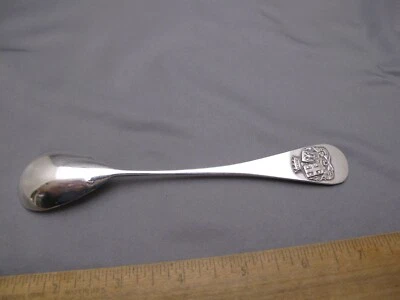 Colher de prata 950 francesa fina com BRAÇOS COROADOS APLICADOS-Moderata Durant-Maker G&C - Imagem 1 de 4