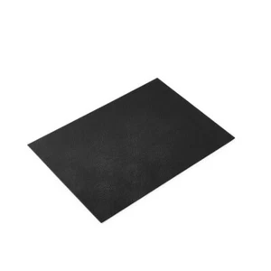 HOTEL COLLECTION Faux Leather BLACK Placemats, Set of 4 NEW - Picture 1 of 1