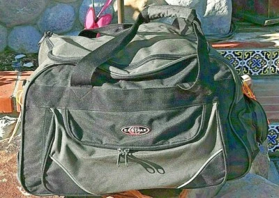 CARRITO DE LONA EASTPAK CASE GRIS MEDIO Y NEGRO VINTAGE CON RUEDAS Foto 1 de 4