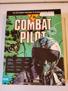 F/16 Combat Pilot Electronic Arts IBM 64 128 C64 C128 Disk, Box, Manual - Picture 1 of 2