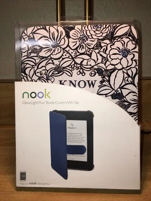 Brand New! Nook Glowlight Plus Book Flip Cover with Tab “Know Your Happiness” - Image 1 of 4