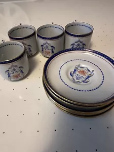 Copeland Spode Independence New Stone Eagle 4 Cups And 5 Plates - Picture 1 of 7