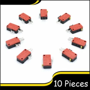 10Pcs Arcade Microswitch Buttons Zippy Replacement 3T 2T 3 Pins 2 Pins Joystick - Picture 1 of 25