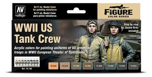 Juego De Pinturas Vallejo Nuevo, US Panzerbestzung WWII, 8x17ml 70186 - Imagen 1 de 2