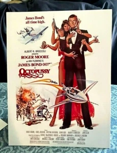 James Bond's Roger Moore in "Octopussy" Movie Tabletop Standee 10 3/4" X 8 1/4" - Picture 1 of 2