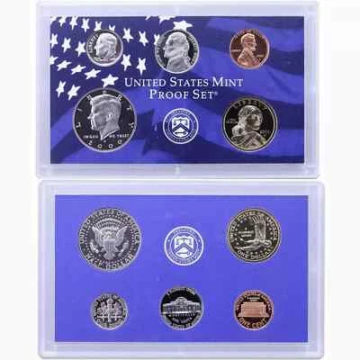 2000 Clad US Proof 10 Coin Set with Original Packaging & COA COMPLETE - Image 1 of 3