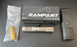 Exceed Designs Rampant R4 EDC Flashlight - Stonewashed 6AL-4V Titanium & Bronze - Picture 1 of 8