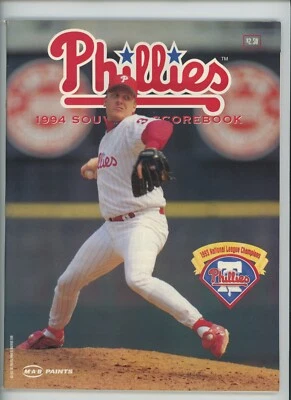 Phillies Marlins 1994 Program Unscored - Image 1 of 2