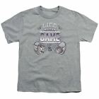 Tom and Jerry Life Is A Game Kids Youth T Shirt Licensed Cartoons Tee Sport Gray