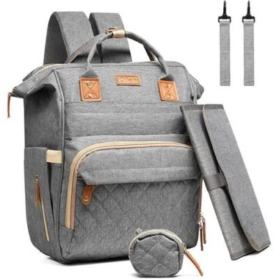 VIVO Baby Wickelrucksack mit USB Anschluss Tragbare Matte Wasserdicht Windel Wickeltasche