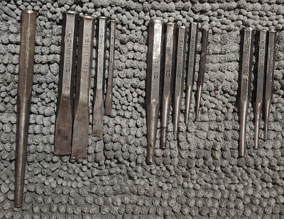 Mac Tools Vintage 13-Piece Chisel and Punch Lot ( see description for details) - Image 1 of 3