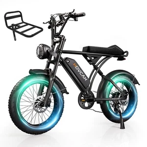 Movcan 20" Fat Tire Electric Bike 1500W 33mph 48V 18.2Ah Mountain Ebike Adults - Picture 1 of 28